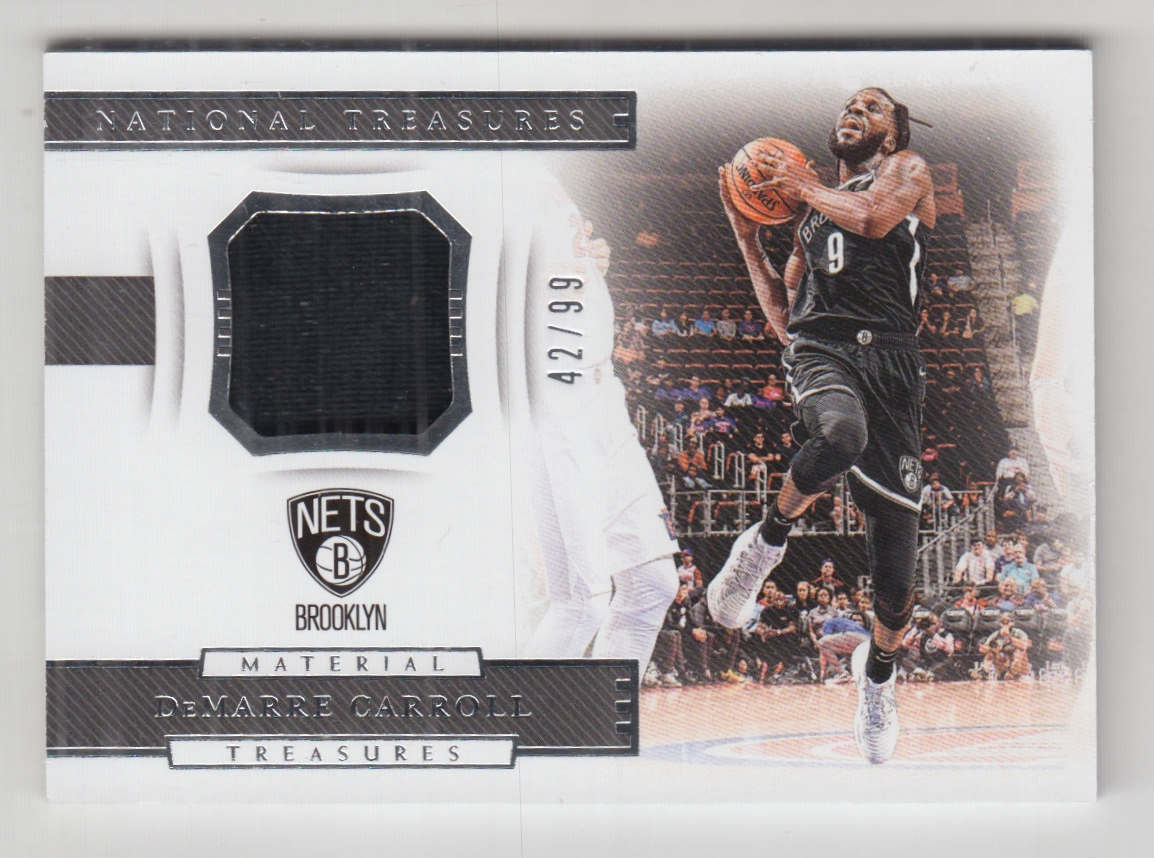 2018-19 Panini National Treasures Material Treasures #30 DeMarre Carroll/99