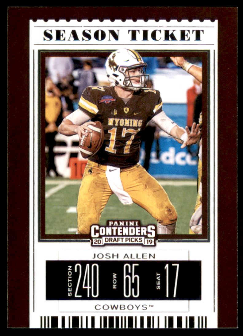 : 2019 Panini Contenders #3 Josh Allen Buffalo Bills