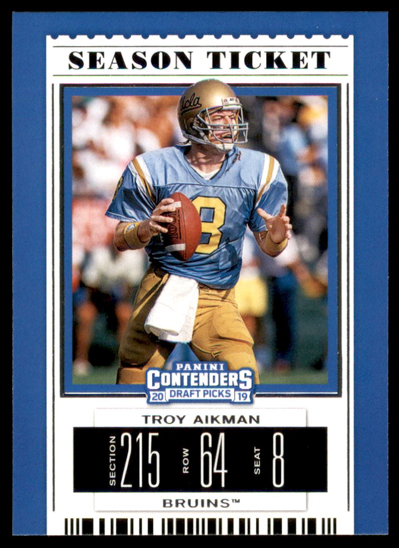 2019 Panini Contenders Draft Picks #99 Troy Aikman
