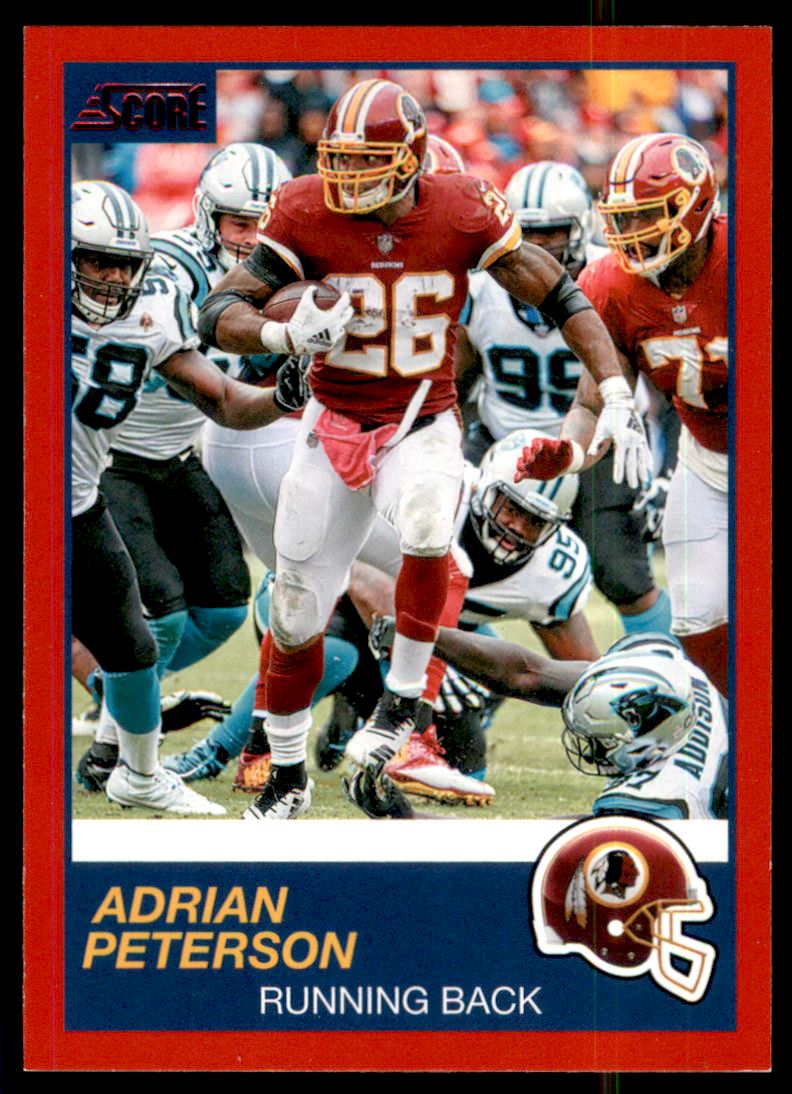2019 Score Red #195 Adrian Peterson