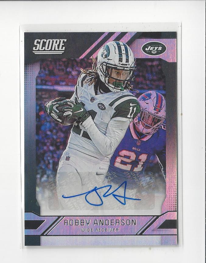 2019 Score Signatures #37 Robby Anderson