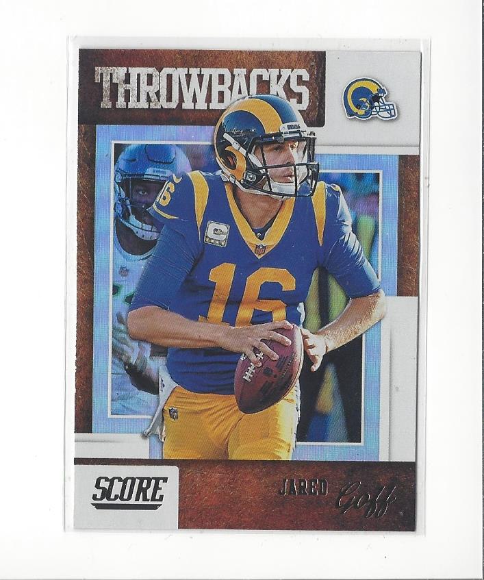 2019 Score Throwbacks #8 Jared Goff