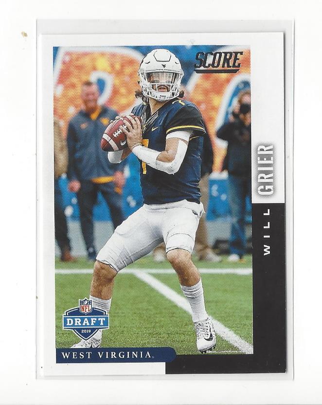 Details About 2019 Score Nfl Draft 24 Will Grier Rc Rookie West Virginia Panthers