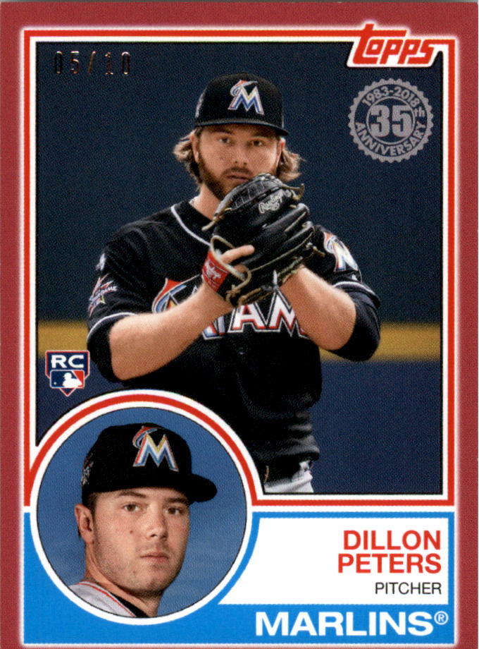 2018 Topps On Demand Mini '83 Rookies Red #8312 Dillon Peters