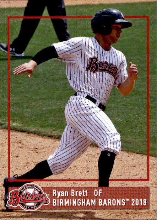 2018 Birmingham Barons Grandstand 7 Ryan Brett NM