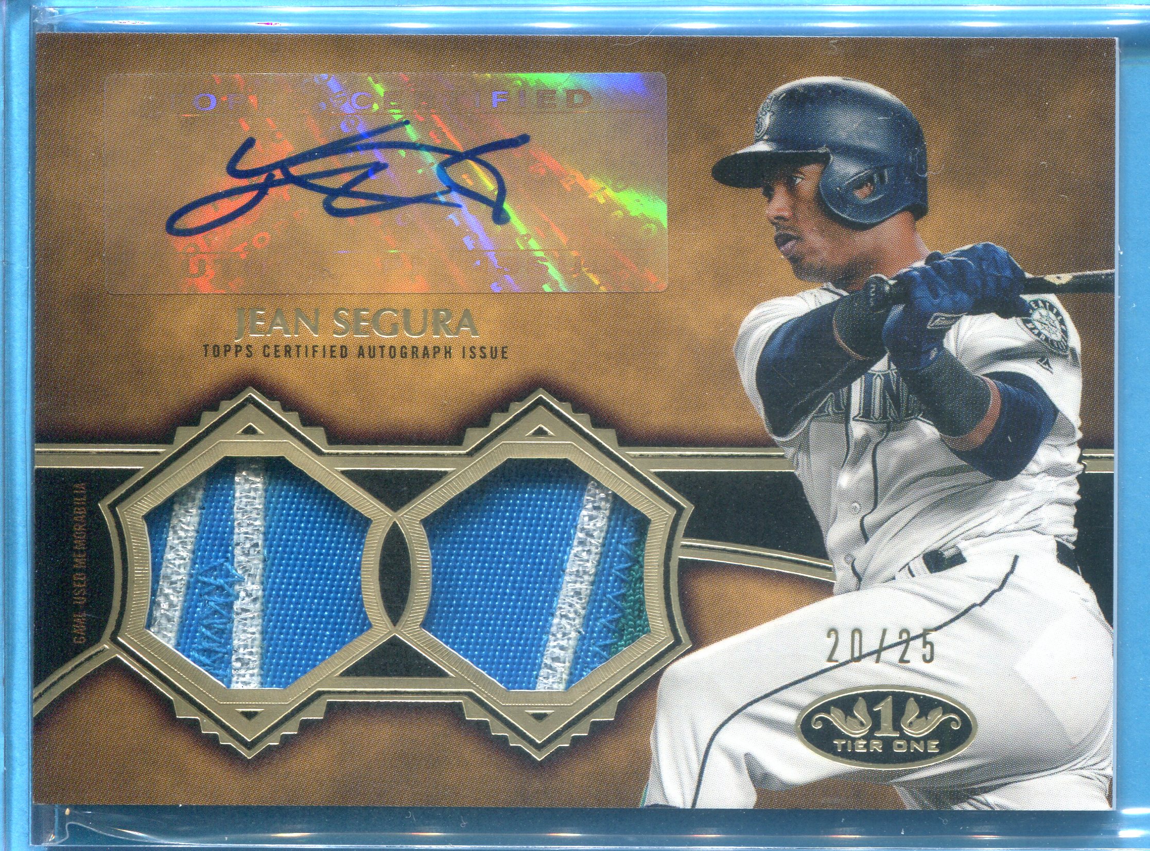 2019 Topps Tier One Autograph Dual Relics #T1ATRJS Jean Segura