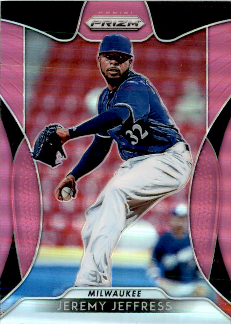 2019 Panini Prizm Prizms Pink #86 Jeremy Jeffress