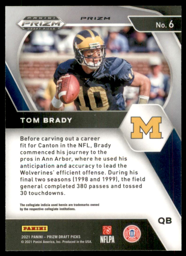 2021 Panini Prizm Draft Picks Prizms Red Ice #6 Tom Brady