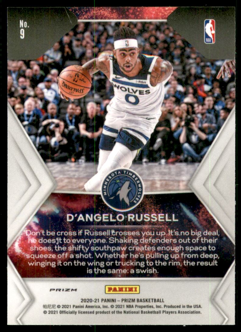 2020-21 Panini Prizm Fireworks Prizms Silver #9 D'Angelo Russell
