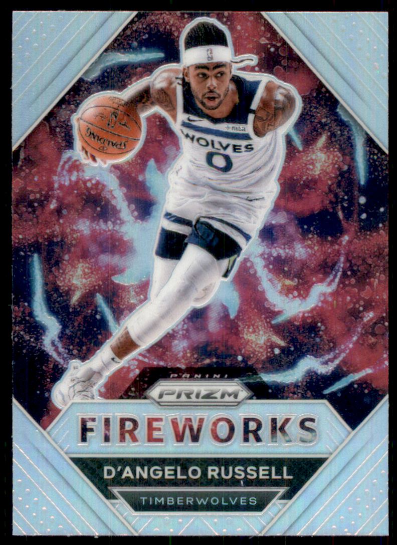 2020-21 Panini Prizm Fireworks Prizms Silver #9 D'Angelo Russell