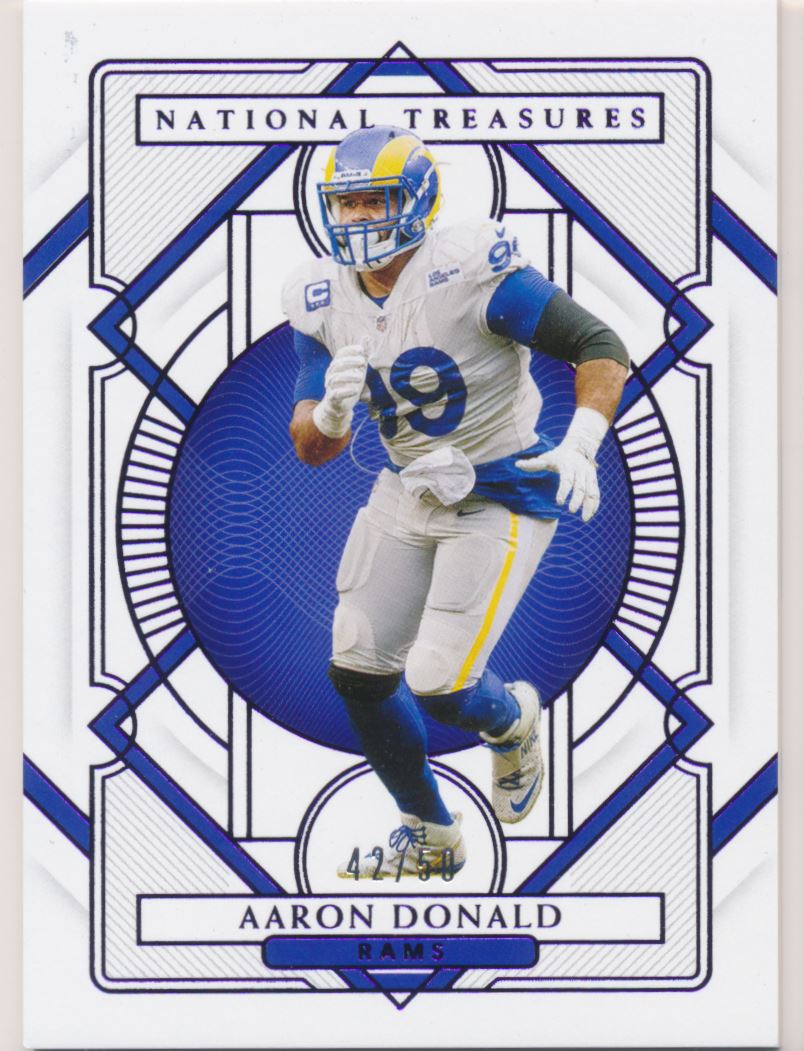 2020 Panini National Treasures Purple #57 Aaron Donald