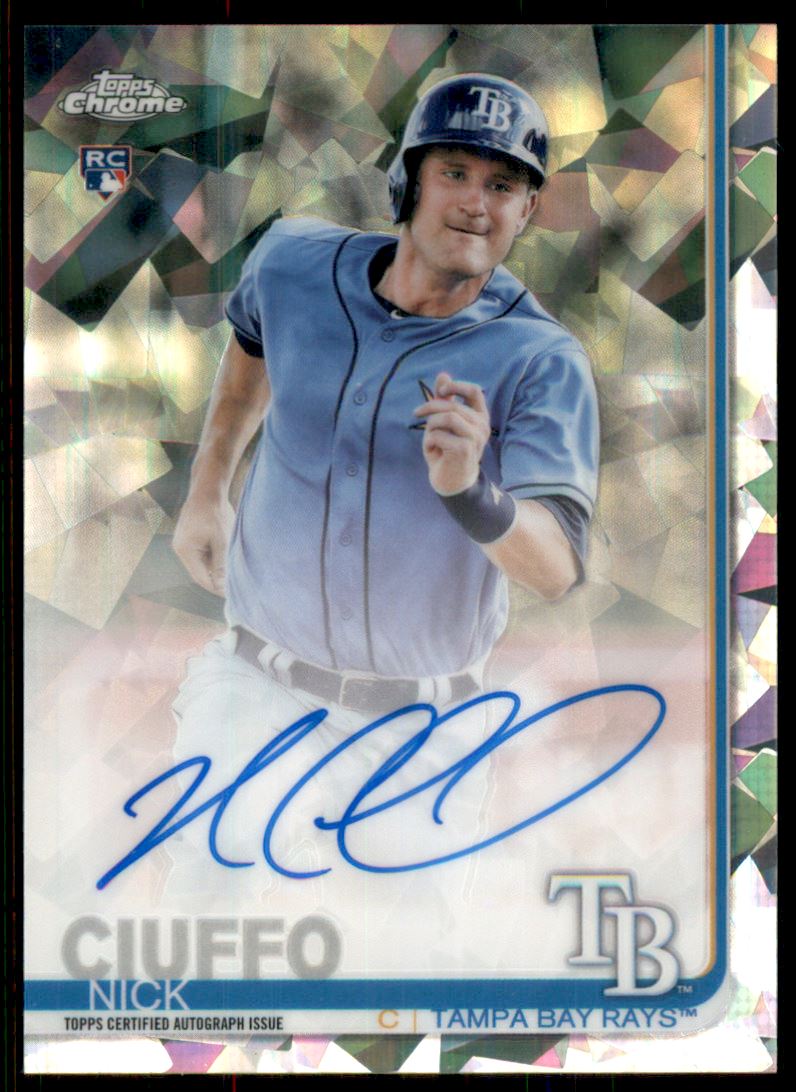 2019 Topps Chrome Sapphire Rookie Autographs #CSANC Nick Ciuffo
