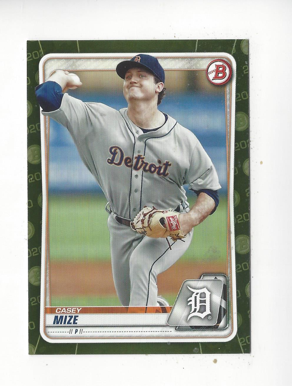 2020 Bowman Prospects Camo #BP142 Casey Mize