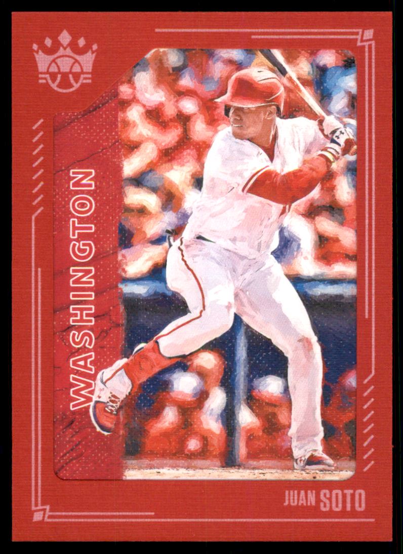 2021 Diamond Kings Red Frame #87 Juan Soto