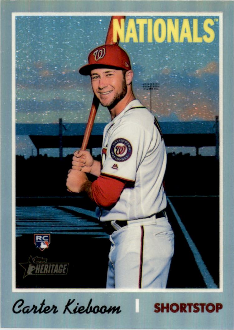 Topps Heritage Chrome Refractors 2019 #THC523 Carter Kieboom/570 - Imagen 1 de 2