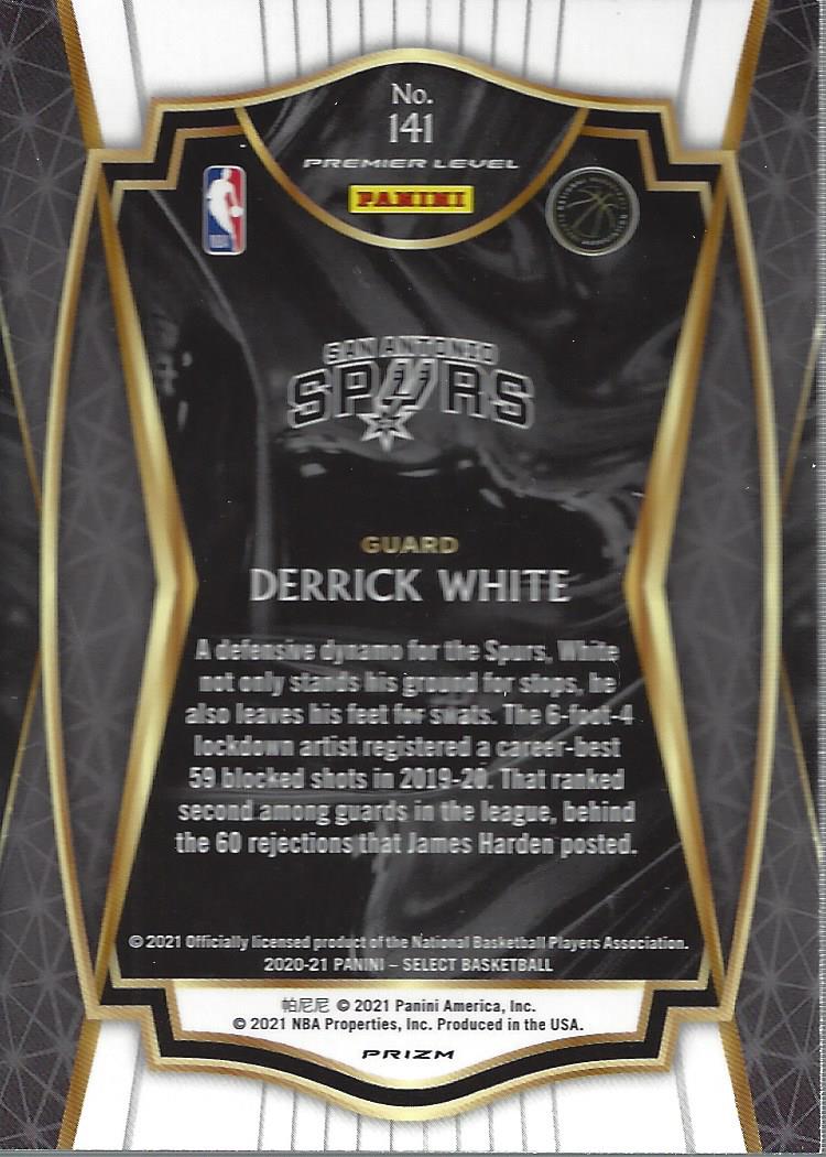 2020-21 Select Prizms Scope #141 Derrick White back image