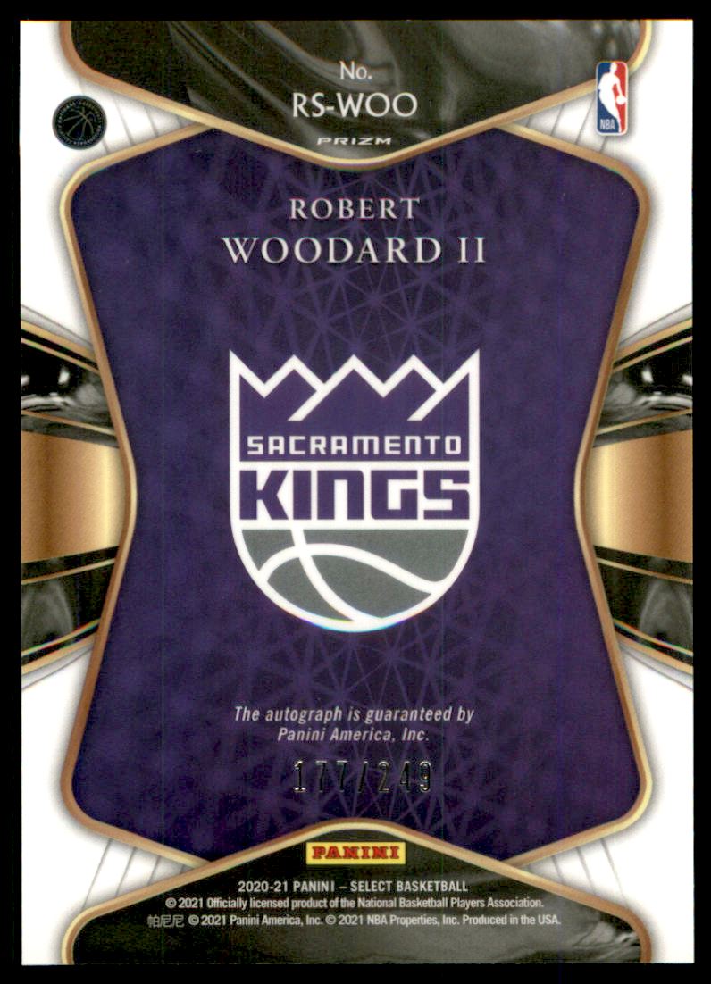 2020-21 Select Rookie Signatures #37 Robert Woodard II back image