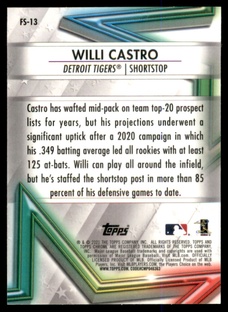 Willi Castro #9 Detroit Stars Game-Used Negro Leagues Throwback