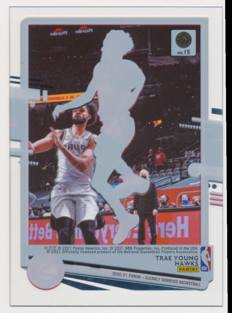 2020-21 Clearly Donruss #15 Trae Young back image