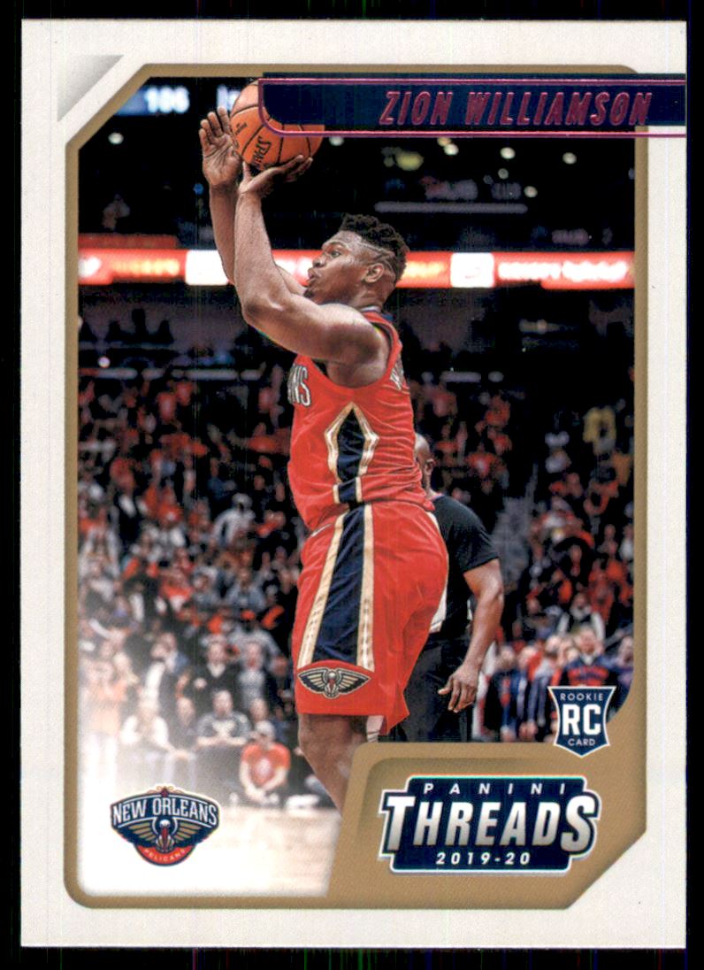 2019-20 Panini Chronicles Pink #78 Zion Williamson/Threads on