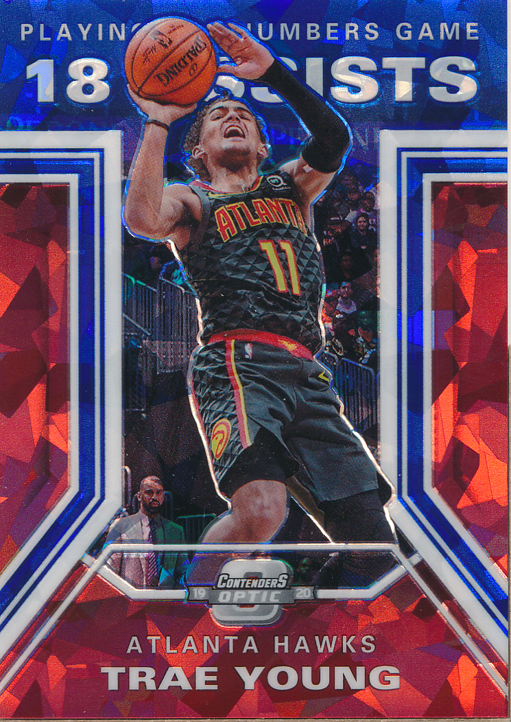 2019-20 Panini Contenders Optic Playing the Numbers Game Blue