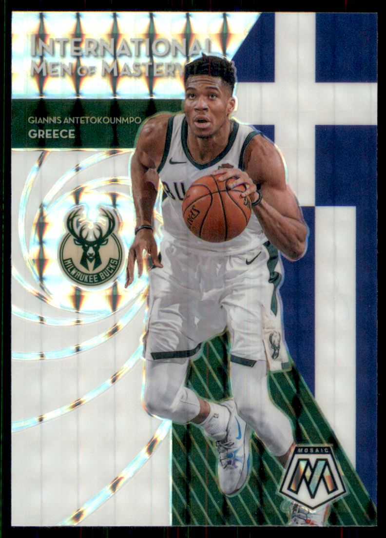 2019-20 Panini Mosaic International Men of Mastery Mosaic #17 Giannis Antetokounmpo