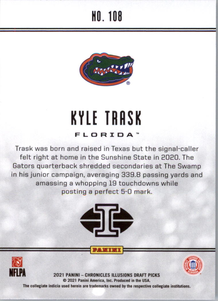 2021 Panini Chronicles Draft Picks Illusions #108 Kyle Trask back image