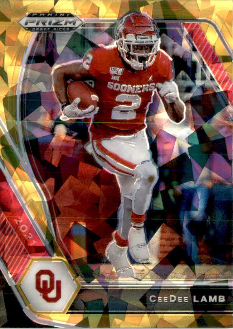2021 Panini Prizm Draft Picks Prizms Gold Ice #48 CeeDee Lamb