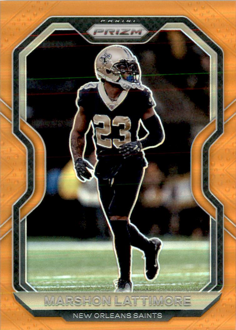 2020 Panini Prizm Prizms Orange #251 Marshon Lattimore