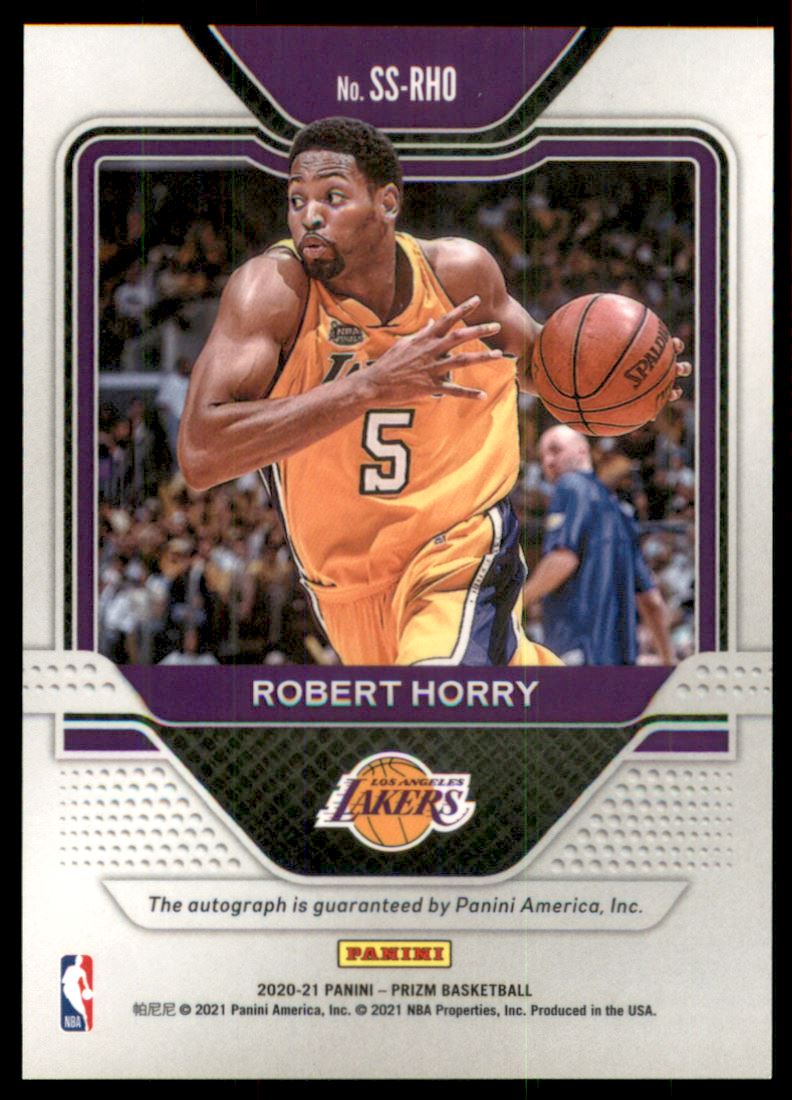 2020-21 Panini Prizm Sensational Signatures #34 Robert Horry