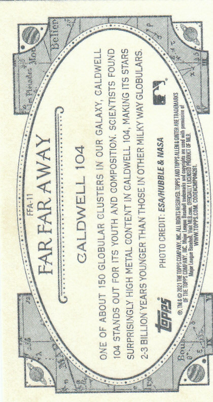 Mini tarjetas insertadas de béisbol Topps Allen and Ginter 2021 "Far Far Away" - Imagen 23 de 31