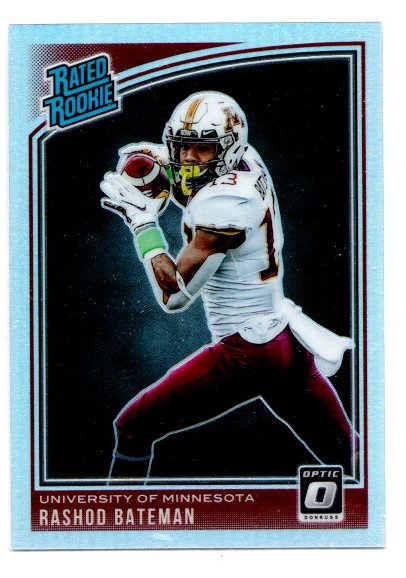 2021 Panini Chronicles Draft Picks Donruss Optic Rated Rookies Holo #212 Rashod Bateman