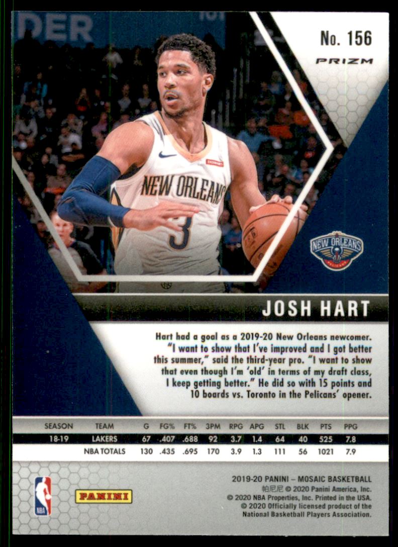 2019-20 Panini Mosaic Mosaic Red Wave #156 Josh Hart