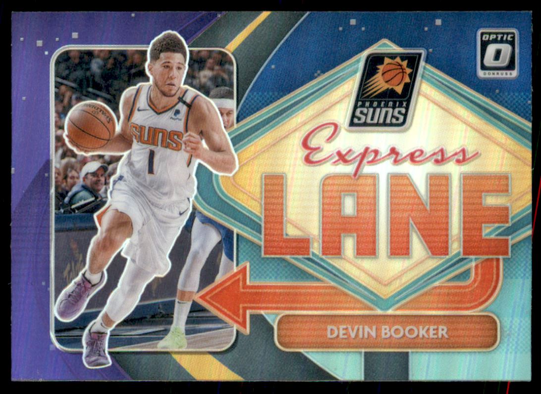 2020-21 Donruss Optic Express Lane Purple #12 Devin Booker