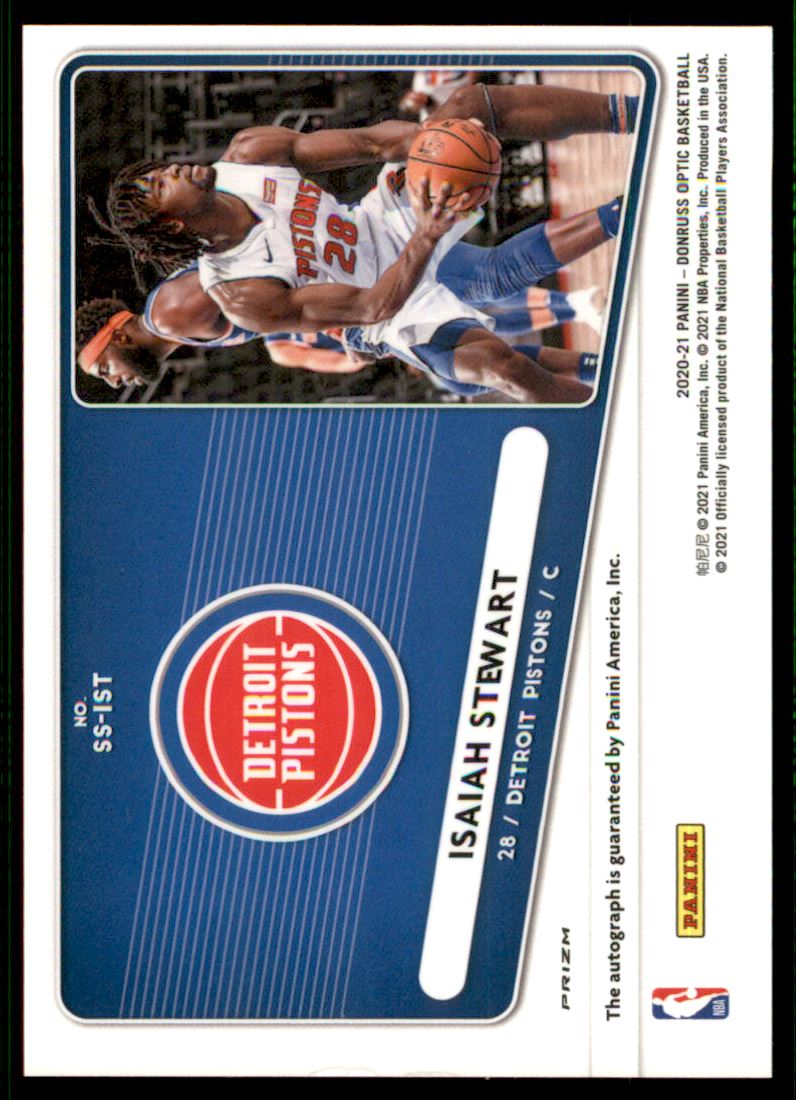 2020-21 Donruss Optic Signature Series Choice #66 Isaiah Stewart