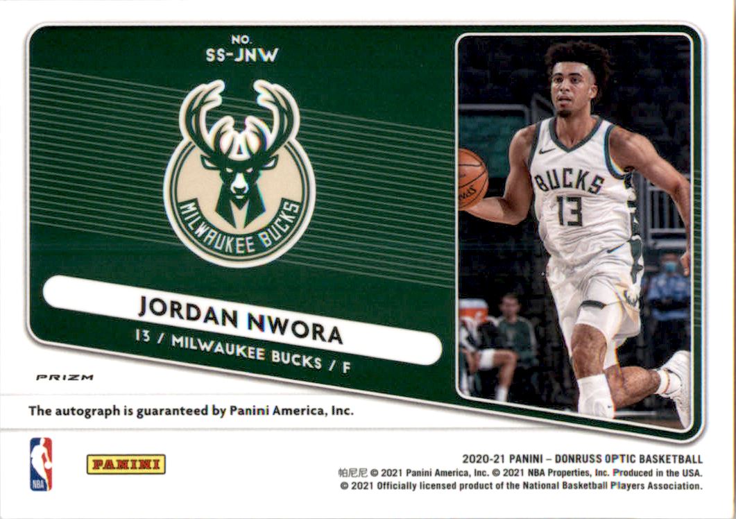 2020-21 Donruss Optic Signature Series Choice #89 Jordan Nwora