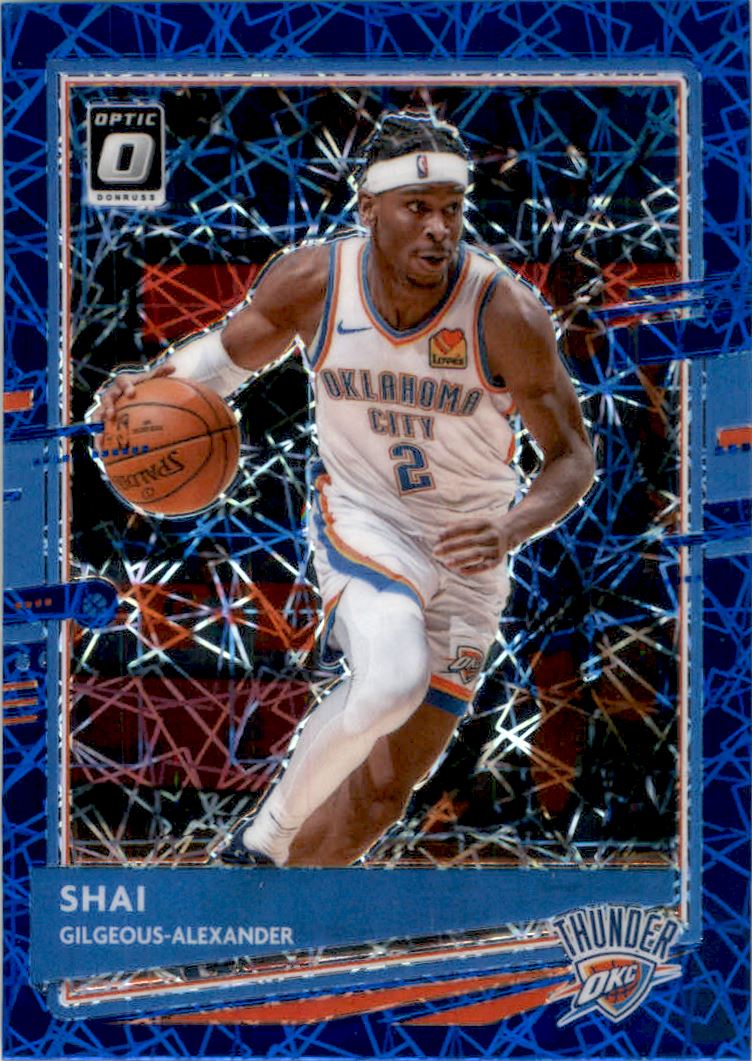 2020-21 Donruss Optic Blue Velocity #143 Shai Gilgeous-Alexander