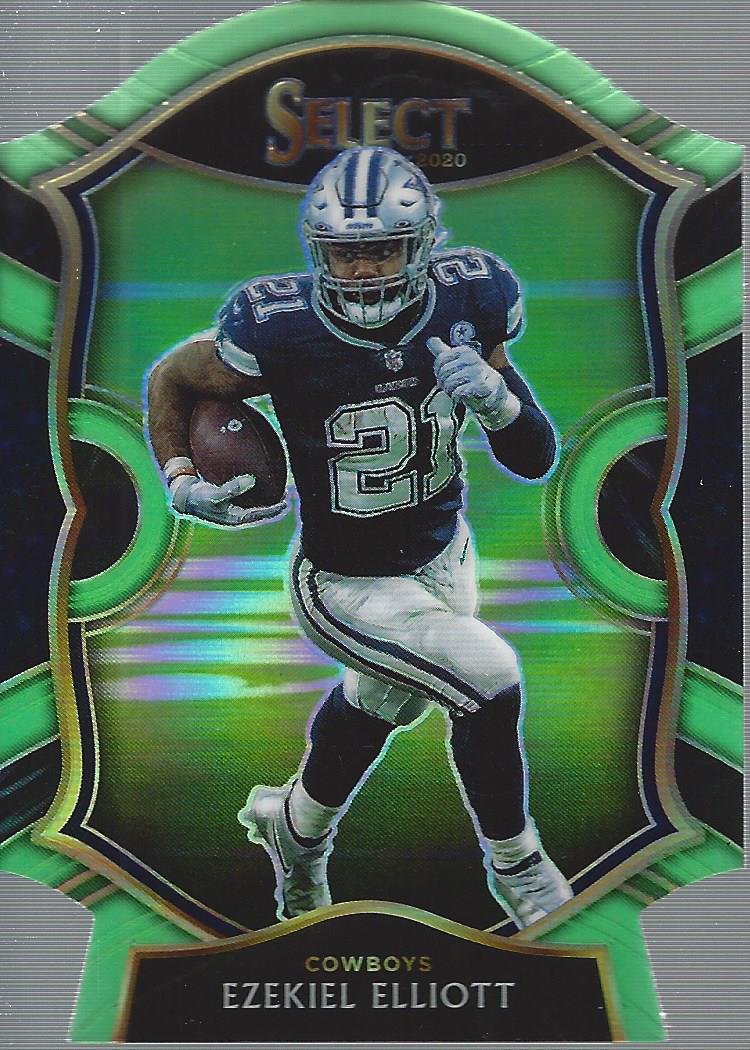 2020 Panini Select Field Level Neon Green Prizm Die-Cut Van