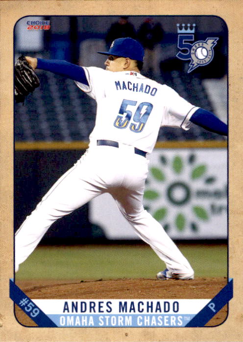 2018 Omaha Storm Chasers Choice #31 Andres Machado - NM