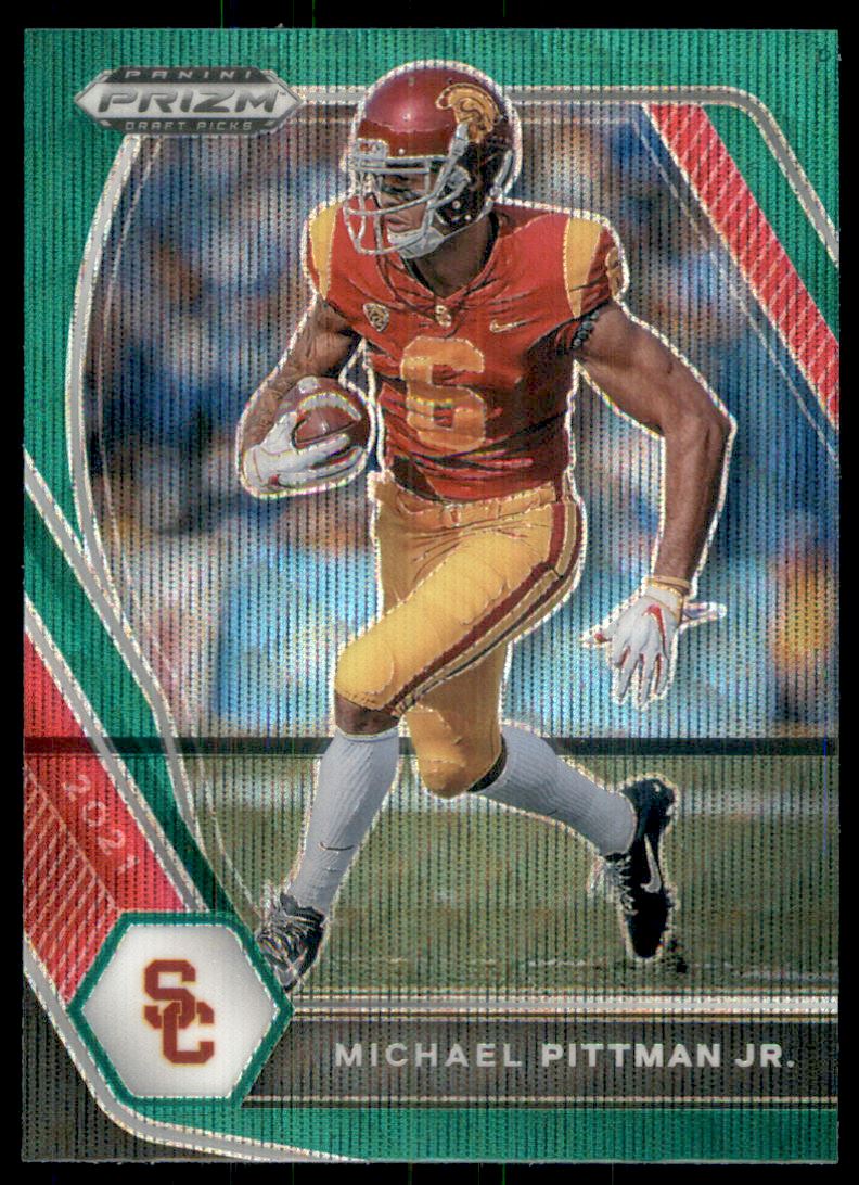 2021 Panini Prizm Draft Picks Prizms Green Wave #73 Michael Pittman Jr.