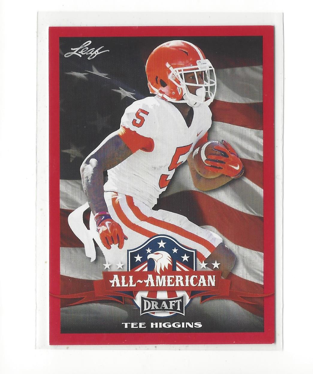 2020 Leaf Draft Red #69 Tee Higgins AA