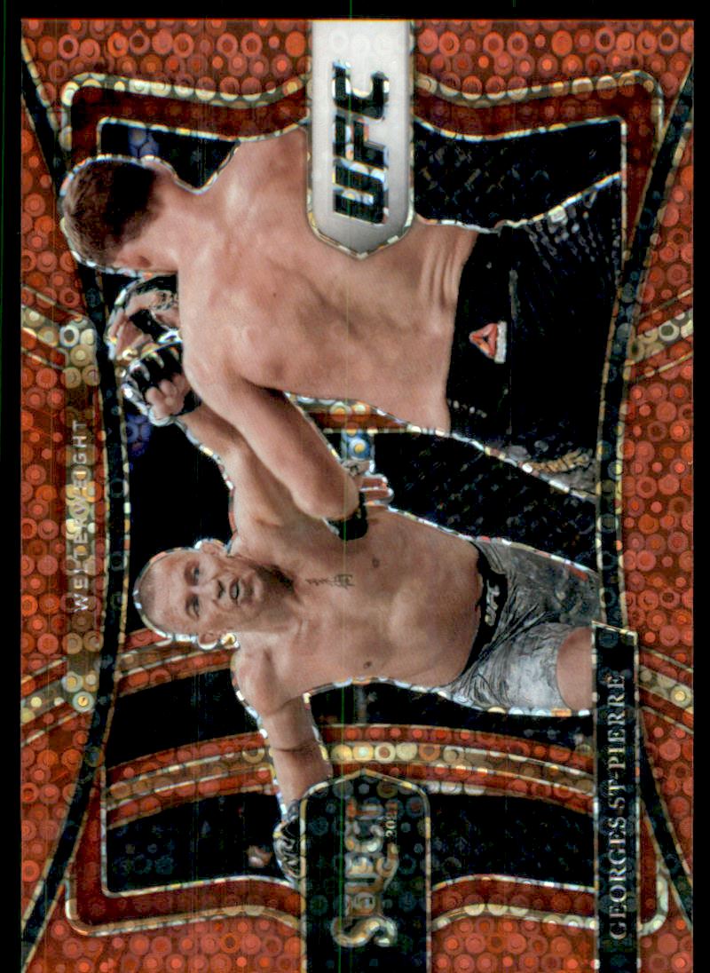 2021 Select UFC Prizms Red Disco #135 Georges St-Pierre