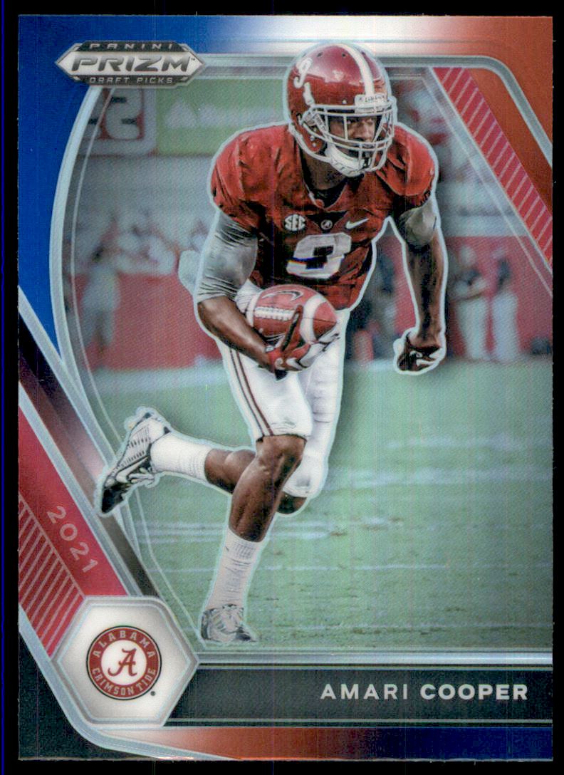 2021 Panini Prizm Draft Picks Prizms Red White and Blue #36 Amari Cooper