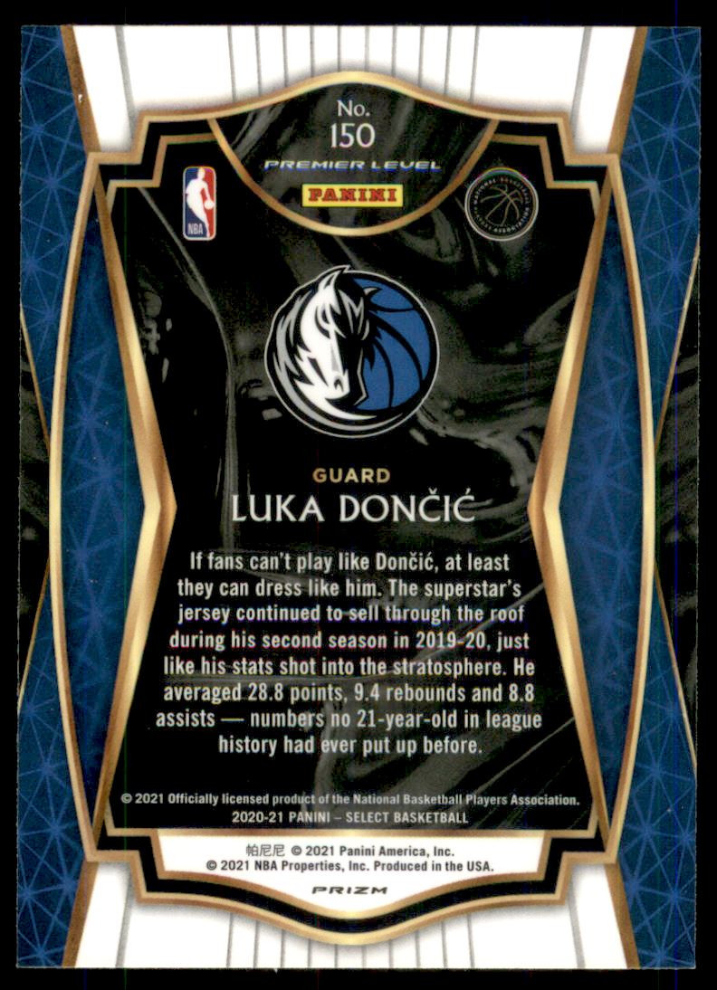 2020-21 Select Prizms Green White Purple #150 Luka Doncic