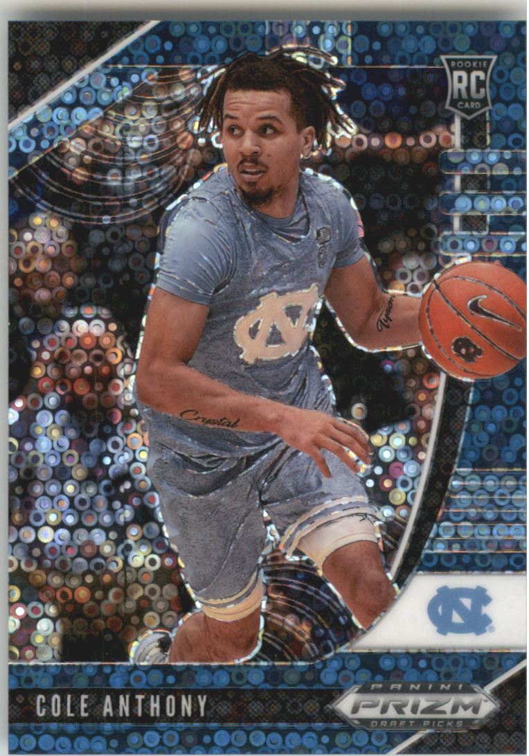 2020-21 Panini Prizm Draft Picks Prizms Fast Break Blue #9 Cole Anthony