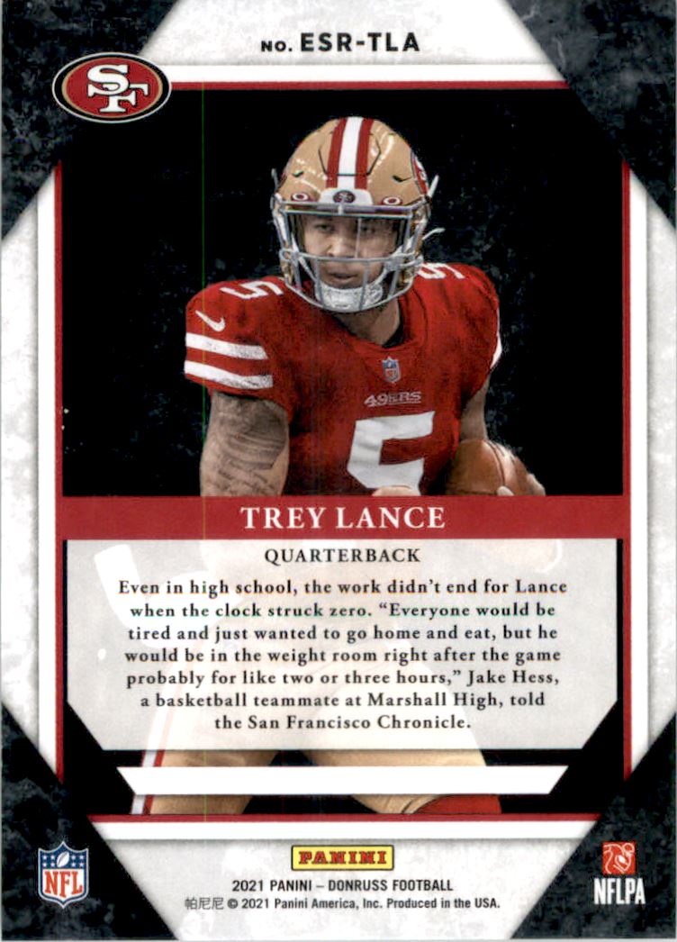 2021 Donruss The Elite Series Rookies #4 Trey Lance