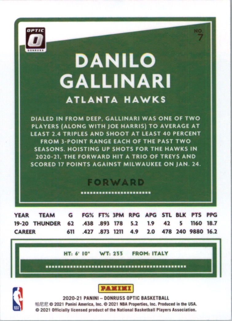 2020-21 Donruss Optic Basketball Card Pick (Base) - Bild 15 von 401