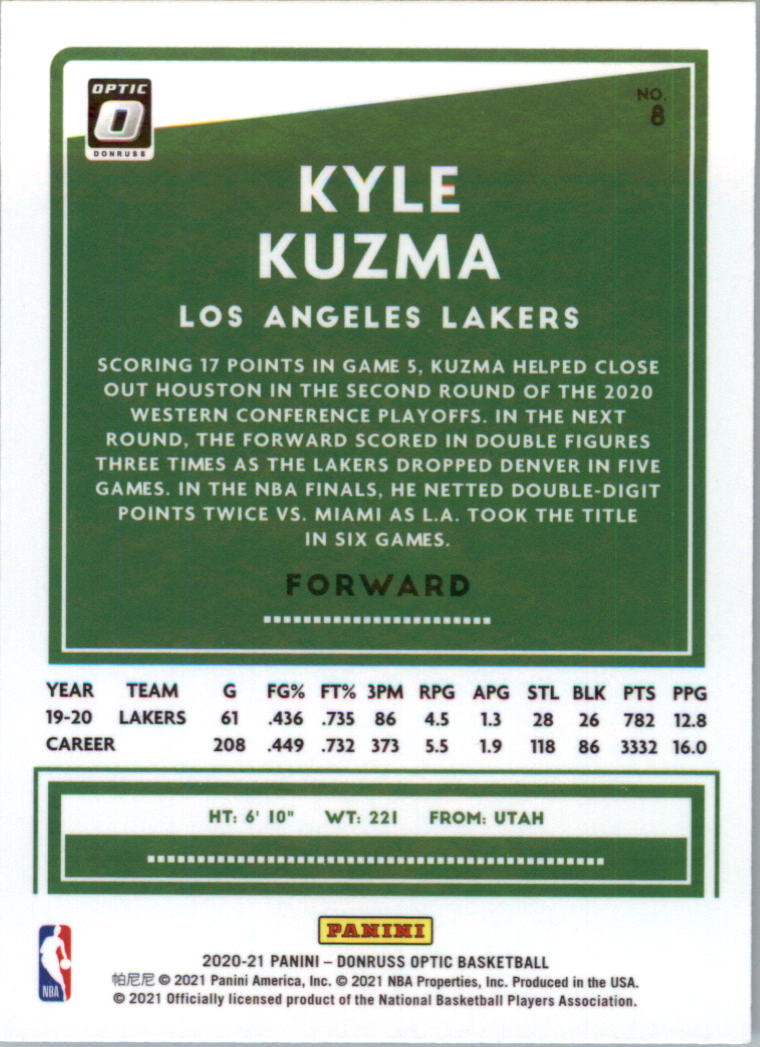 2020-21 Donruss Optic Basketball Card Pick (Base) - Bild 17 von 401
