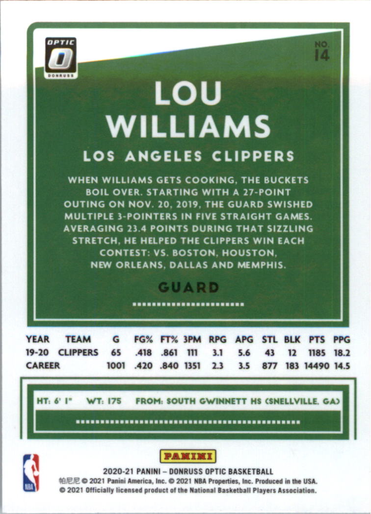 2020-21 Donruss Optic Basketball Card Pick (Base) - Bild 29 von 401
