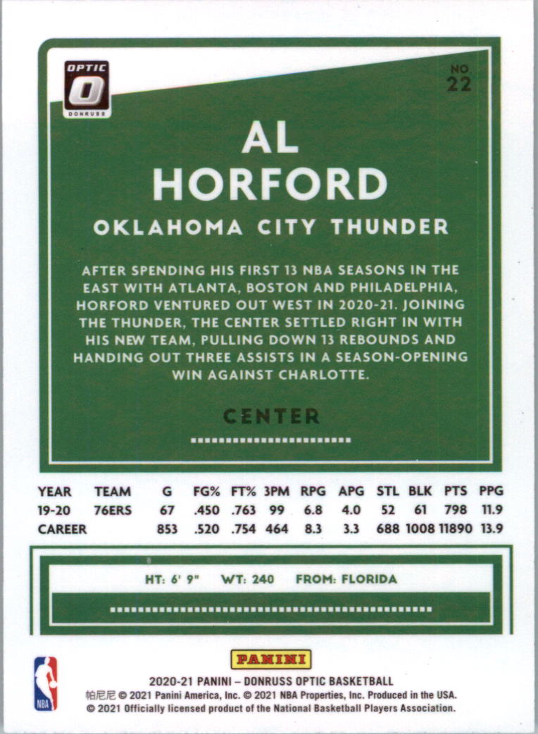 2020-21 Donruss Optic Basketball Card Pick (Base) - Bild 45 von 401